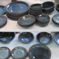 Black and Blue Glaze - Paul Melser Pottery