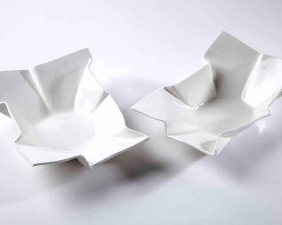 Julie Collis "Crumpled Paper Bowls"