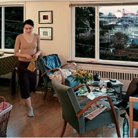 Jeff Wall, View from an Apartment. Transparency and Lightbox 167 x 244cm, 2005.
